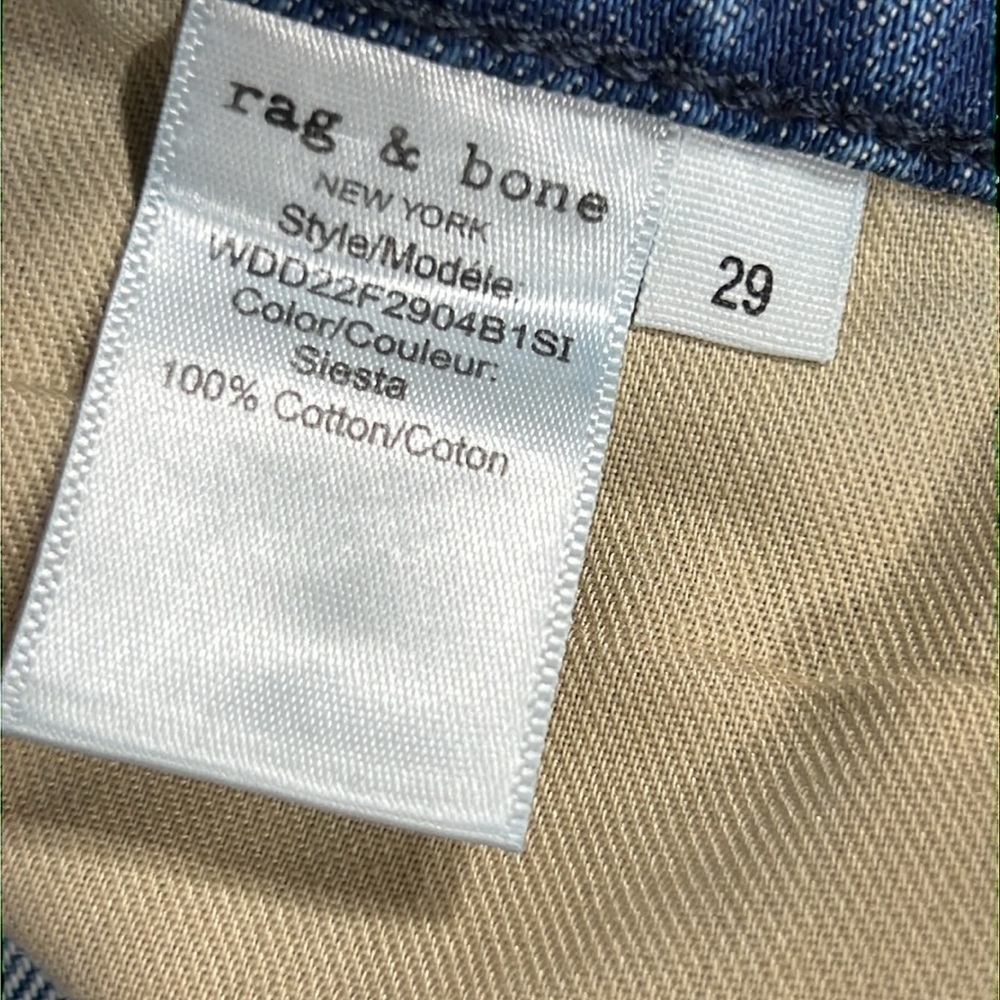 RAG & BONE Peggy Straight Jeans in Siesta Shade Sz 29 EUC - Picture 7 of 7